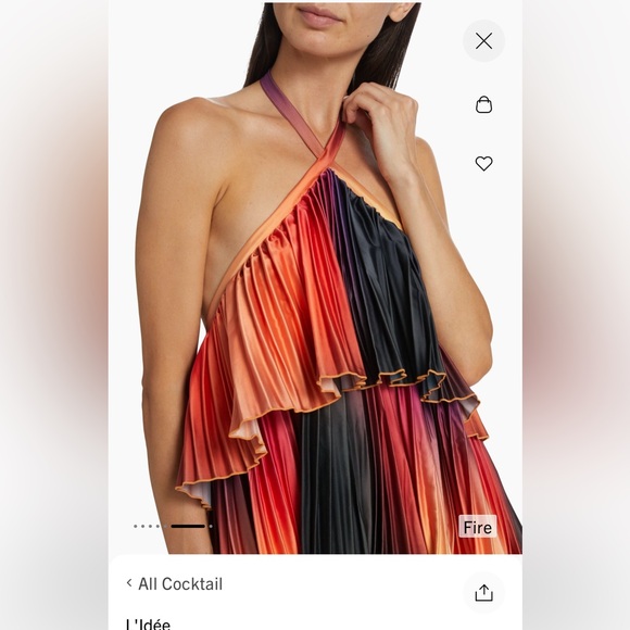 L’Idee Les Elements Danse Halter MiniDress size 4 NWT - Picture 4 of 11